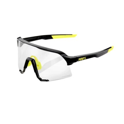 Lentes Ciclismo 100% S3 Gloss Black - Clear Lens