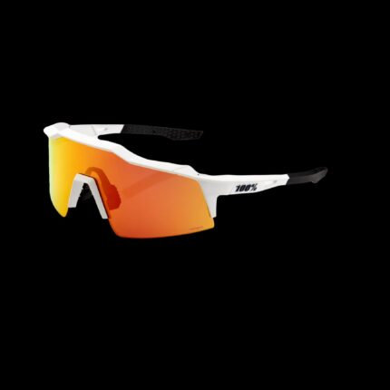 Lentes Ciclismo 100% Speedcraft SL Soft Tact Off White - Hiper Red Multilayer Mirror Lens